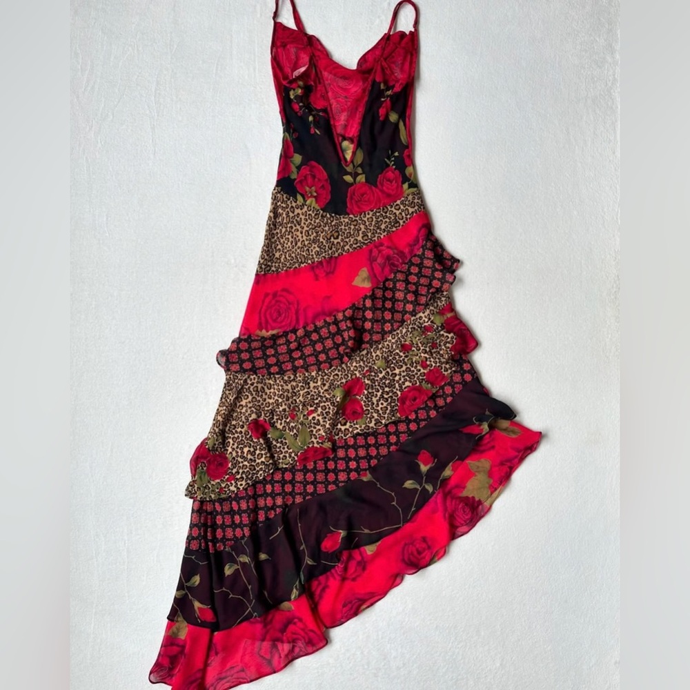 Vintage Victoria’s Secret Tier Rose Maxi Dress - Picture 8 of 12